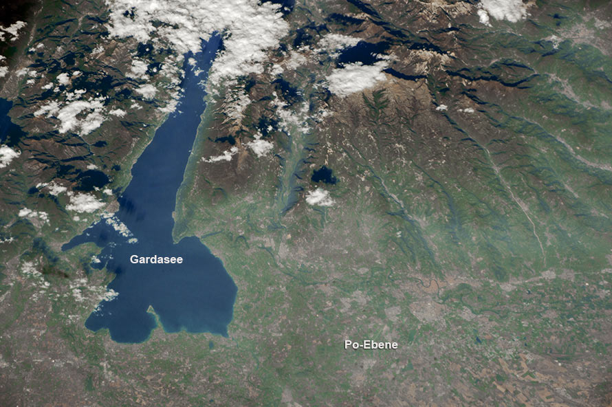 Gardasee - Astronautenfoto